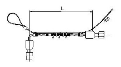 FLEXIVEL DE AÇO INOXIDAVEL IXAL.S GARRAFA L=1,3m