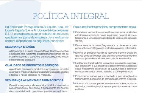 política integral Air Liquide