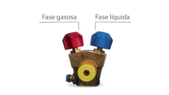 válvula de saída de duas fases R744