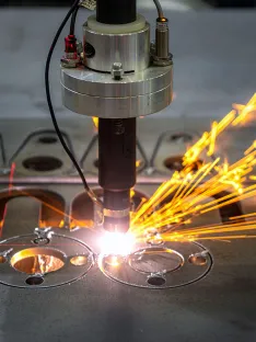 aplicação de corte a laser