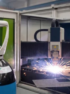 a soldadura a laser em ação