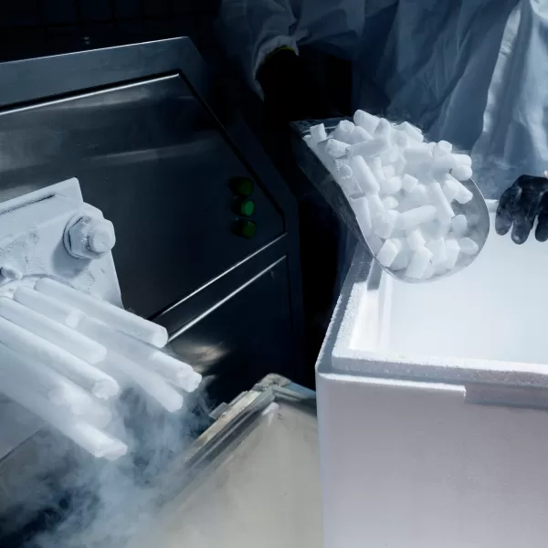 produção de gelo seco Air Liquide