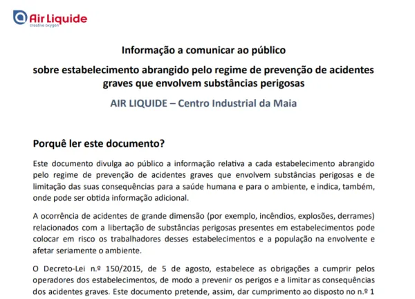 Maia - Prevenção de acidentes