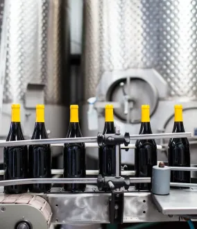 Inertização durante o engarrafamento - Vinho